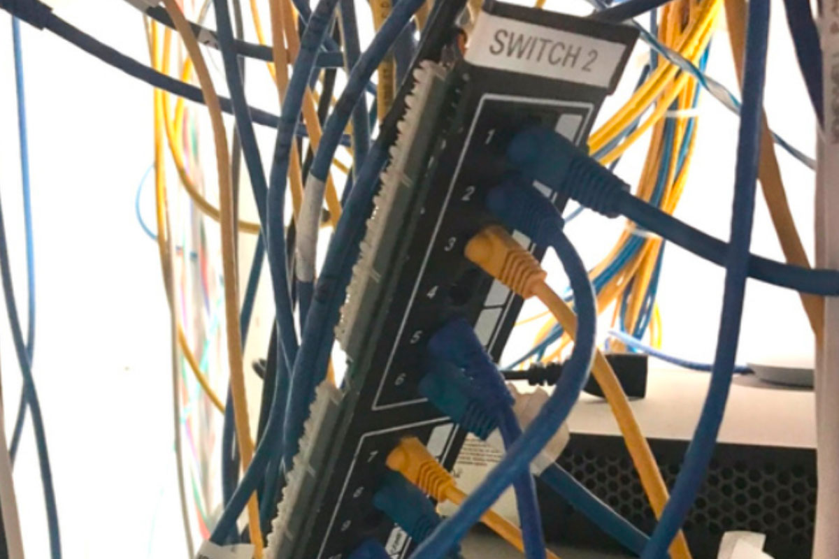 Network cabling in Long Island.