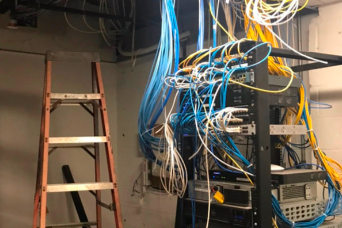 Network cabling in Long Island.